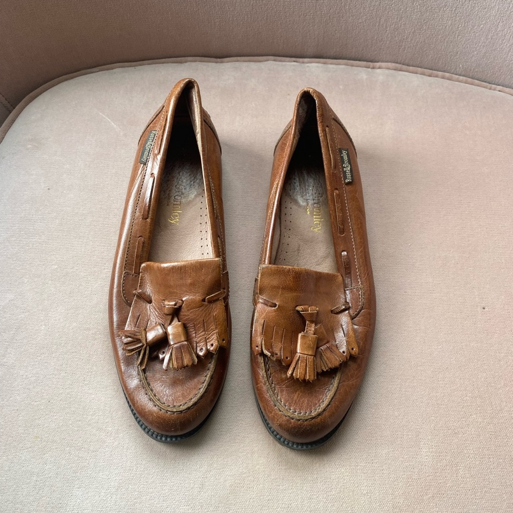 Leather loafers